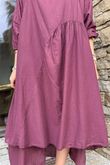 Made in Italy Purdy Pure Cotton Smock Dress Beetroot